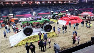 Having fun at the 2023 Toughest Monster Truck Tour to kick off Lincoln&#39;s birthday month