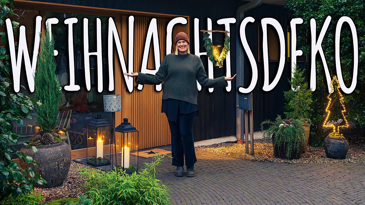 JETZT DEKORIERE ICH MEINEN EINGANG FÜR WEIHNACHTEN 2023 + ALTERNATIVE ZUM TÜRKRANZ