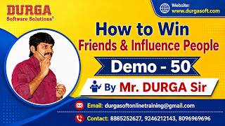 How to Win Friends & Influence People tutorials || by Mr. DURGA Sir On 21-09-2026 @7AM (IST)