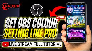 Improve Live Stream Color Quality Like Pro Streamers In OBS  - Color Enhance for BGMI/PUBG Streaming