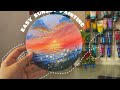 How to Paint a Sunset Landscape | Acrylic Painting Tutorial for Beginners 🌅 #acrylicpainting 