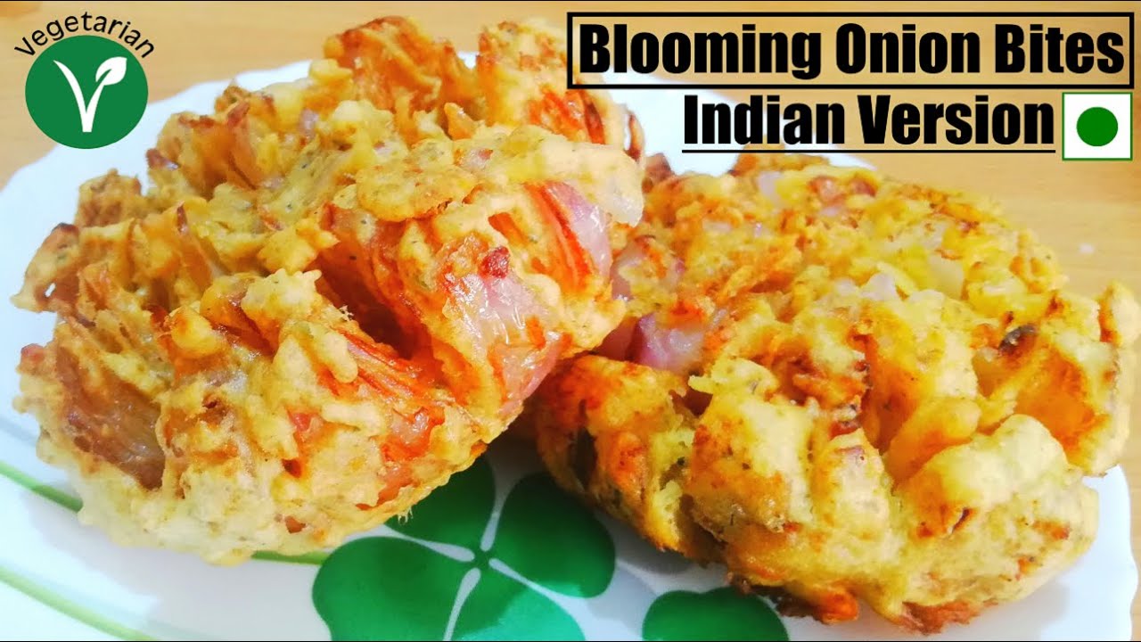 Eggless Blooming Onion recipe in Indian style | Full Onion Outback Fry