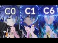 Flins damage showcase with c0 to c6 aino plus build ( genshin impact nod krai )