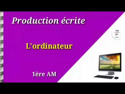 1ère AM Production écrite Sur L Ordinateur