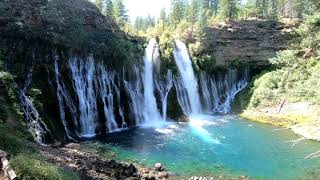 Hiking To Burney Falls,Northern California State Park.