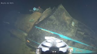 Finding a Sunken Snowmobile in Sebago Lake  (Underwater Drone Footage)