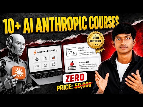 FREE Anthropic AI Certifications You Can’t Ignore! (10+ Free Courses)