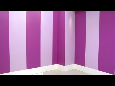 Cómo pintar la pared con líneas verticales - Decogarden