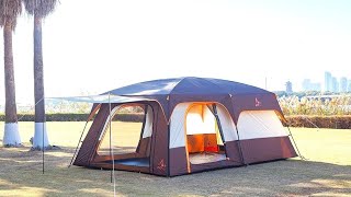 #KTT Extra Large Tent Style-B (6-10-12-14 Person) – #Family Cabin Tents, 2 Rooms
