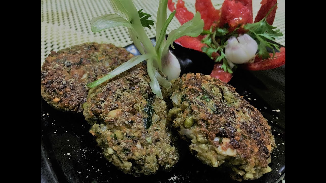 moong black gram sprouts cutlets