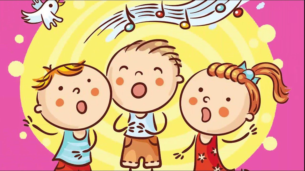 Споемте вместе хором. Пение дети. Дети поют иллюстрация. Дети поют в детском саду. Мультяшки поют.
