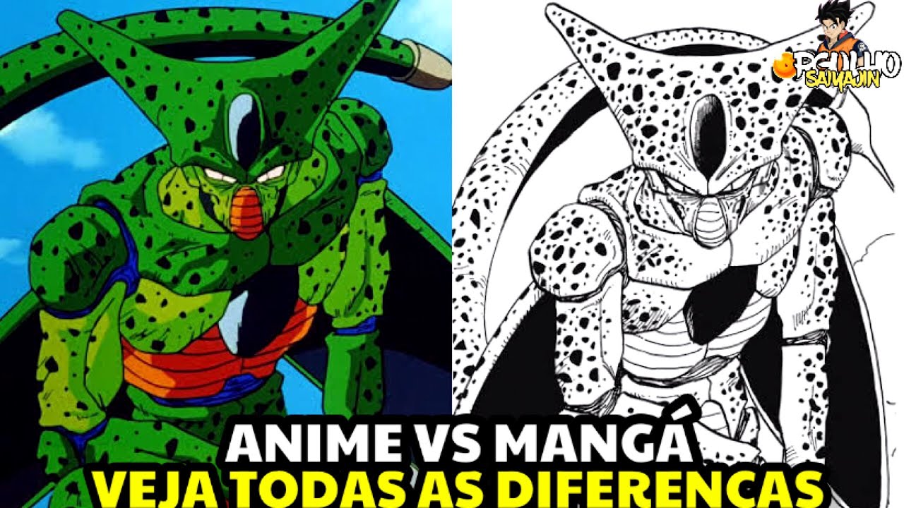 DRAGON BALL Z SAGA CELL ANIME VS MANGÁ (COMPLETO) VEJA TODAS AS DIFERENÇAS  