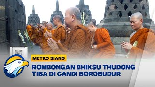 Rombongan Bhiksu Thudong Lakukan Puja Bakti dan Pradaksina