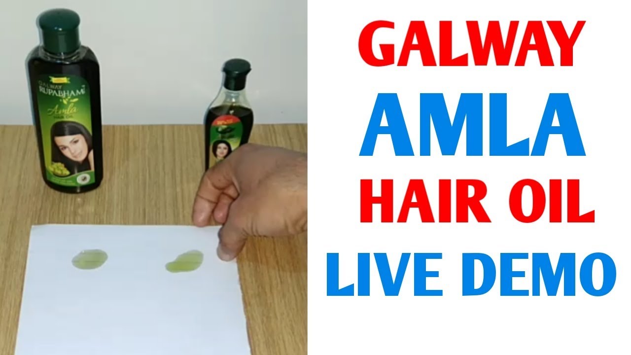 Galway Amla Oil Demo | Non sticky amla oil review in hindi | Demo zone -  YouTube