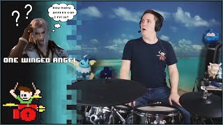 One Winged Angel But The Genre Keeps Changing On Drums!