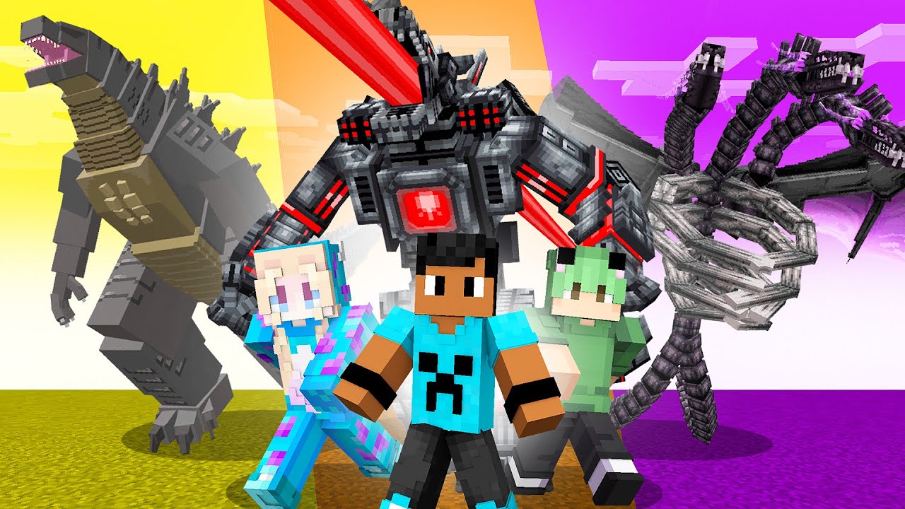 Minecraft.. MAS TEMOS RAÇAS de KAIJUS