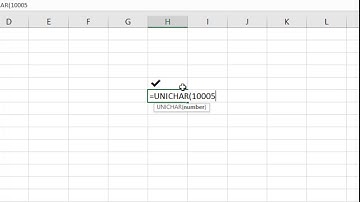 English: Symbols drop-down menu Excel