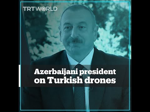 Azerbaijani president answers questions about Turkish drones