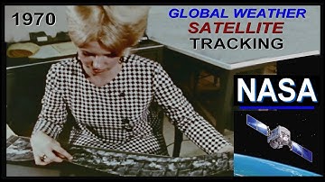 Vintage 1970 NASA Satellite Global Weather Computer Tracking, Forecasting, Science