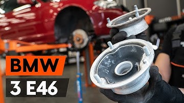 How to change front strut mount / top munt BMW 3 (E46) Coupe [TUTORIAL AUTODOC]