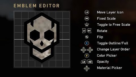 Call of Duty WWII - Concrete Skull Emblem Tutorial - No Commentary