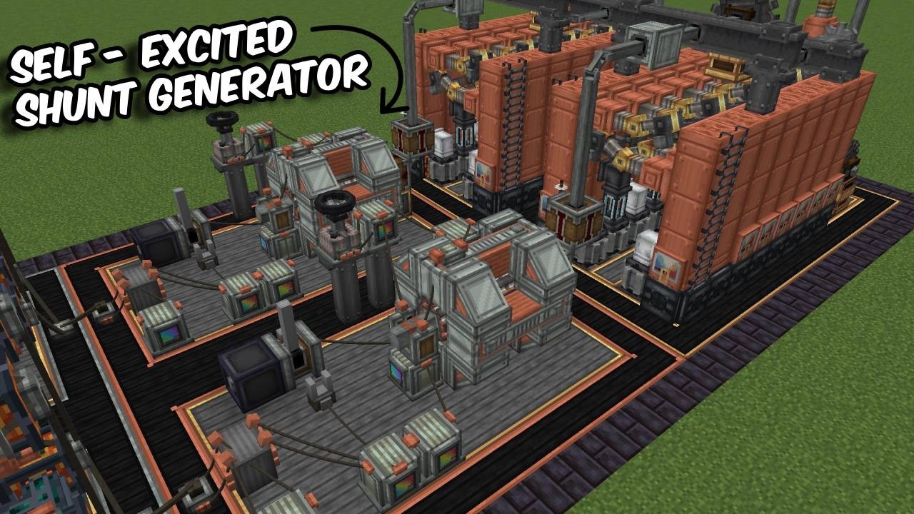 Create: POWER GRID - Modular 4.3 kW Generator - Power Plant Tutorial ...