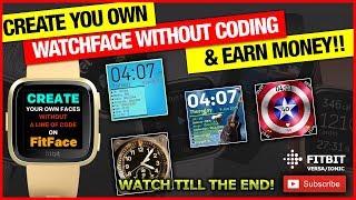 How to create custom Watch face & EARN MONEY for Fitbit Sense, 3, 2, lite screenshot 5