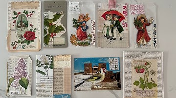 Craft with me #whatsinmybox | Random ephemera making session EP 35