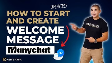 How To Start and Create Welcome Message in ManyChat - New Update 2023