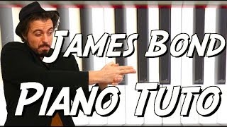 James Bond Theme 007 - Piano tuto facile et stylé - Musique de film BO