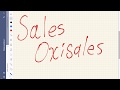 Formación de Sales Oxisales