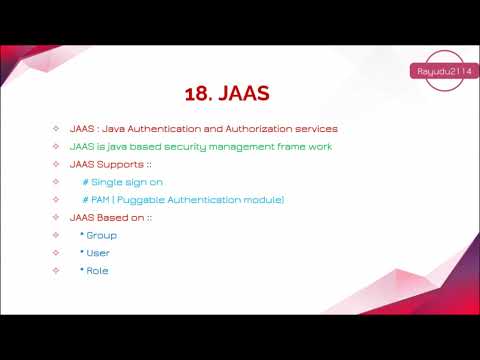 What is JAAS || Define JAAS || Meaning of JAAS || No. 18 || Rayudu2114