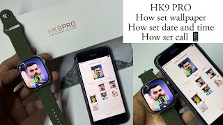 Hk9 pro how set wallpaper how set date and time-how set time format/wer fit pro screenshot 3