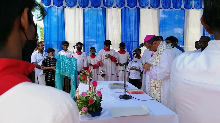 Foundation stone laying cermony of the New church ...