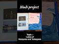 Hindi project for class X on the topic lakes of Haryana and Telangana