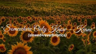 Somewhere Only We Know - Keane (Slowed Reverb Lyrics)