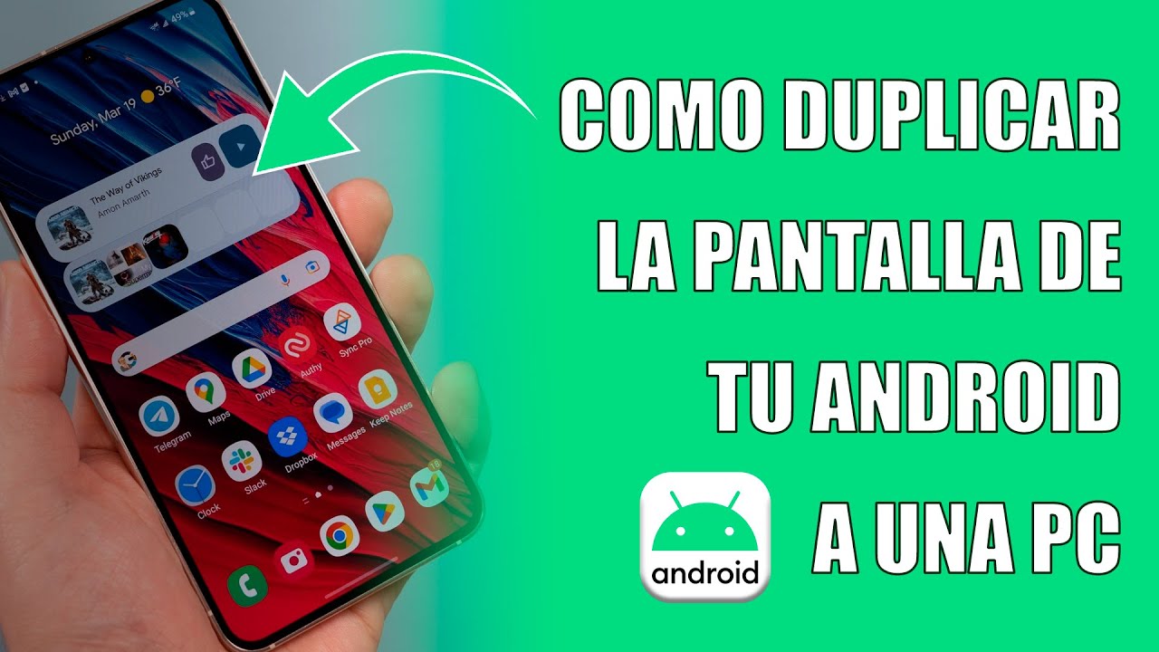 Como duplicar la pantalla de Android a una PC con Windows - YouTube