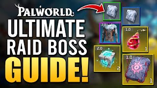 Palworld New Raid Boss ULTIMATE GUIDE   How to summon, Slabs, Loot Rewards, Difficulties & More