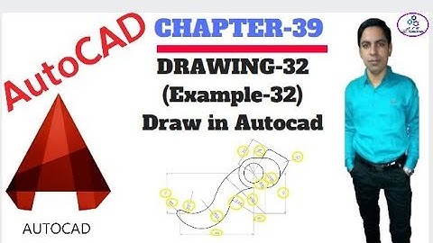 Autocad 2D Practice Drawing 2018 | Chapter-39 | Drawing-32 (Example-32) | By Ahuja Technical Hant