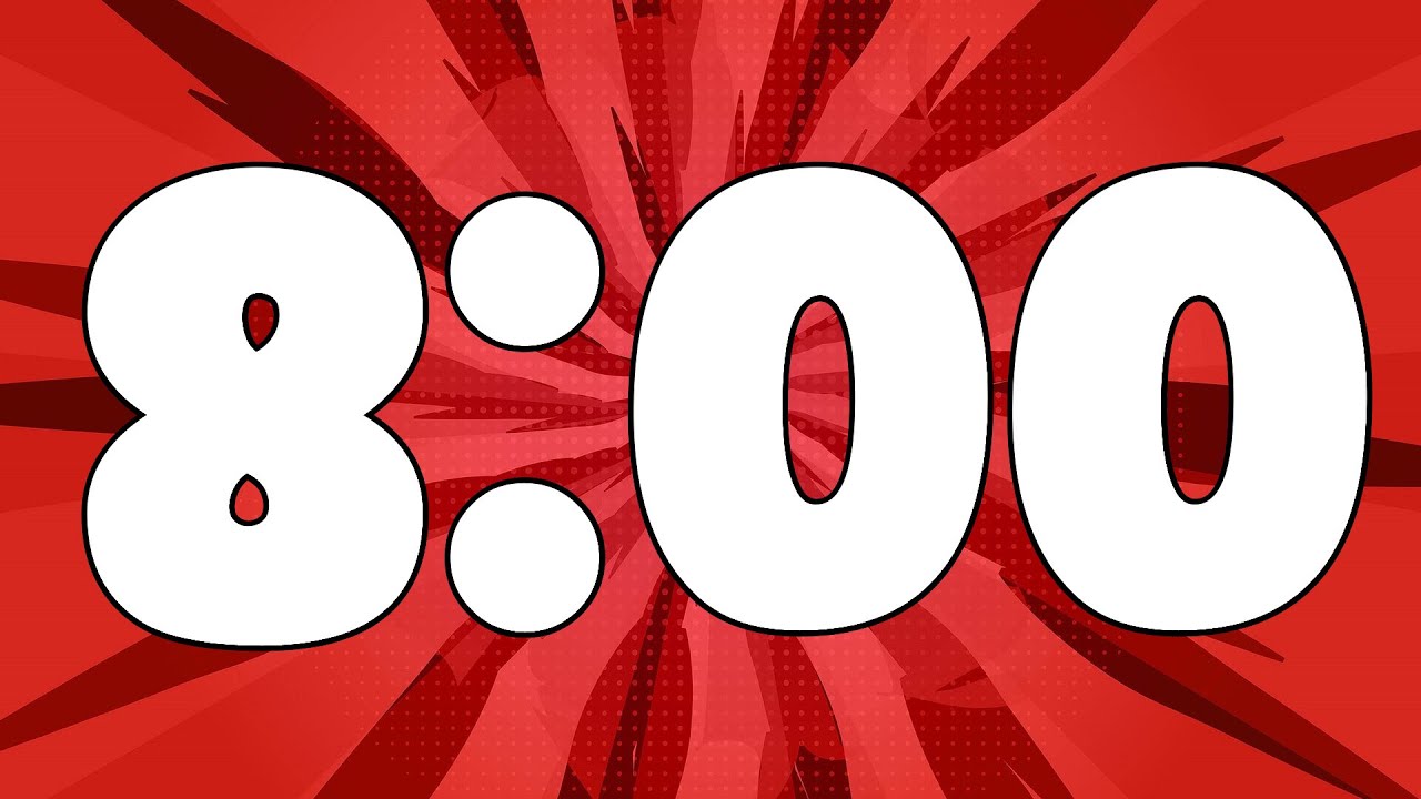 Red Comic Book Countdown Timer [8:00] - YouTube