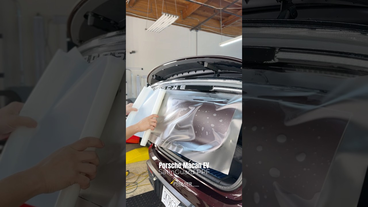 Porsche Macan EV  | Rear Trunk - SatinGuard PPF Installation