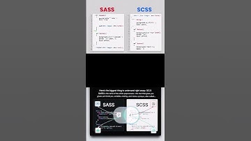 Actual Difference Between SASS and SCSS#shorts