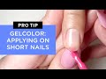 Opi pro tip applying opi gelcolor on short nails