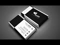 Black And White Modern Business Card | Photoshop Tutorials