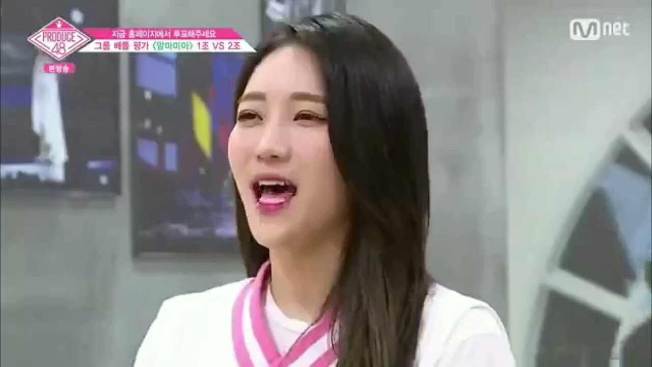Kegelisahan Park Min ji sebelum membawakan lagu Mamamia Produce48 - Predebut Minji Secret Number