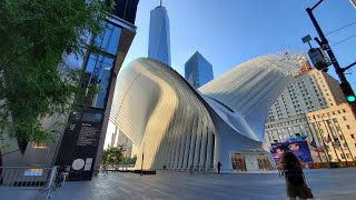 A Relaxing Walk around Downtown New York (4 of 4) -  World Trade Center, Oculus, Charging Bull [4K]