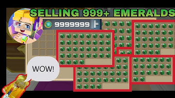 SELLING 999+ EMERALD BLOCKS IN SKY BLOCK (BlockMan Go:Blocky Mods)