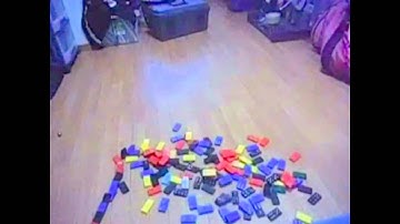 Interesting Domino Tower [slow] and [reverse playback] Video