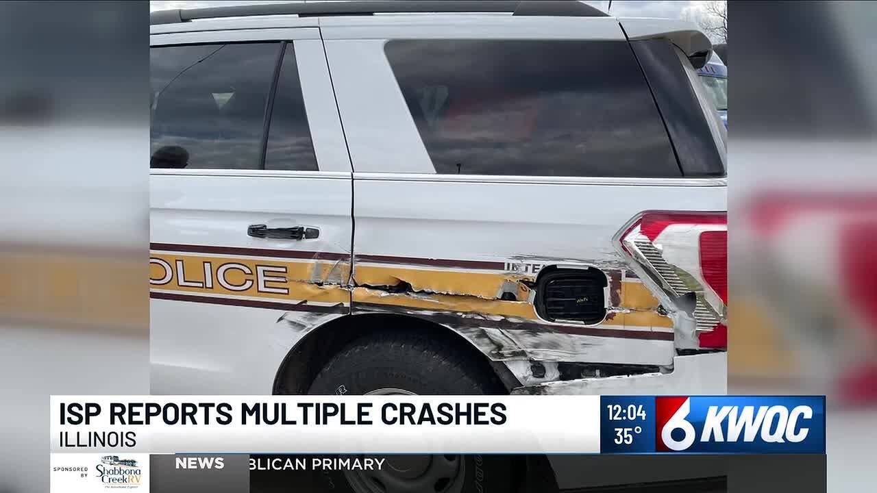 4 Illinois State Police squad car crashes in one day, including trooper ...