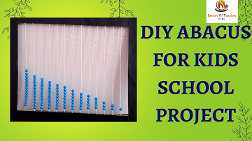 How to make an abacus using beads at home / DIY Abacus